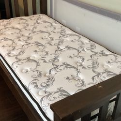 Twin Sized Wood Platform Bed