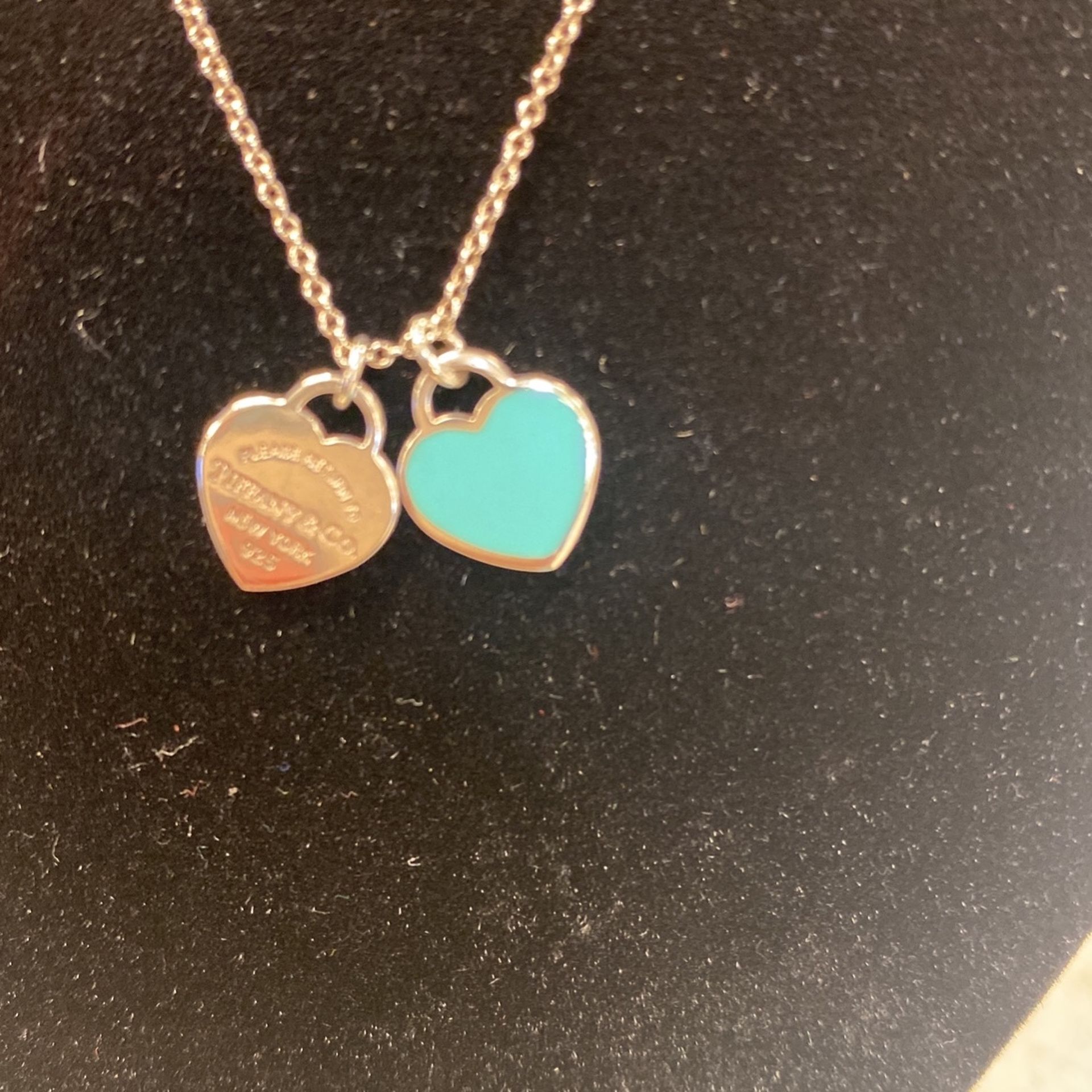 Tiffany & Co Two Heart Necklace, 16”