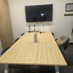 Elegant Wood Conference Table 