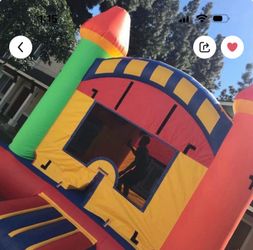 Jumper a blower  tables  chairs and Banners for for sale