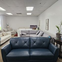 100% Real Leather Sofa-Myia 
