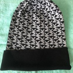 Michael Kors Women Winter Black / Light gray Reversible Beanie Hat