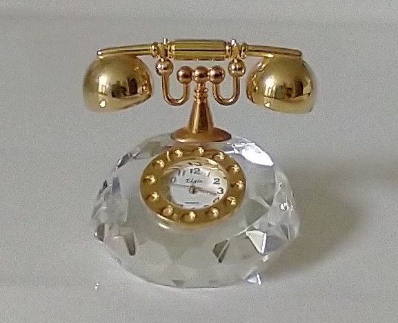 Vintage "Elgin"Miniature Telephone Clock
