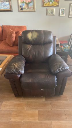Faux leather used motorized recliner