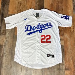 White Dodgers Jersey For Kershaw #22 New With Tags Available All Sizes 