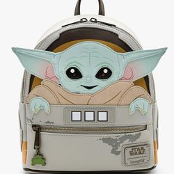Loungefly Star Wars The Mandalorian Child Craddle Mini Backpack (One Size, Brown)