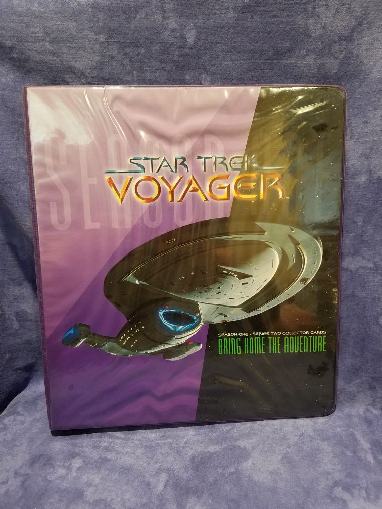 1995 Skybox Star Trek Voyager, Season 1 & 2 Complete Trading Card Sets - Subset Bonus Cards - Trading Card Collector Album