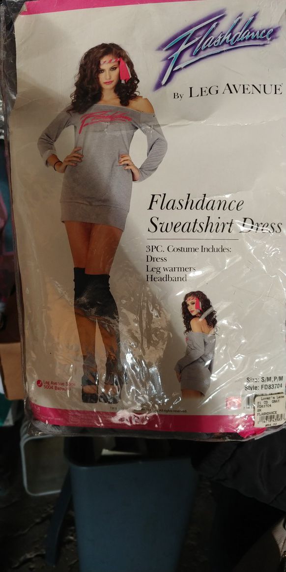 Flashdance sweatshirt costume