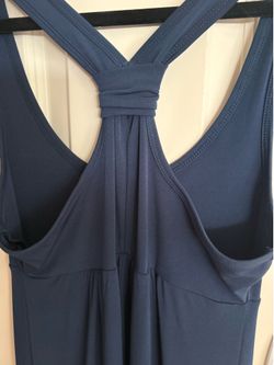 Long navy summer dress