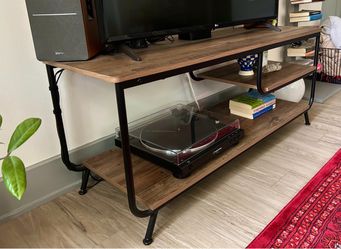 TV Stand with Storage Shelves