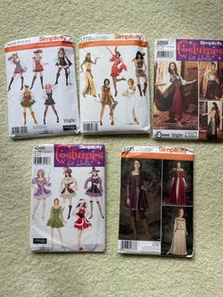New Sewing Patterns for womens (Sz 6 to 14) costumes $15 for lot