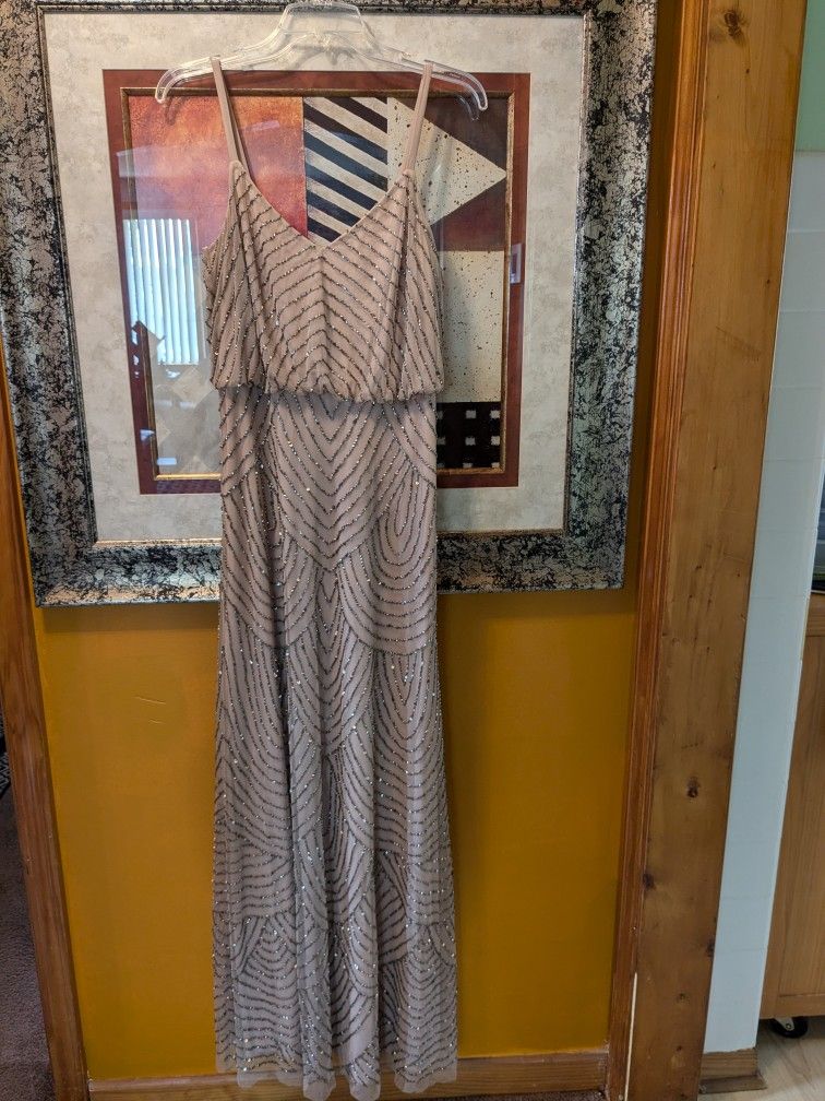 Adrianna Papell Beaded Maxi Dress