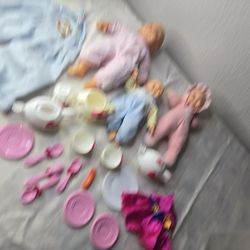Kids girls mixed toy lot baby play