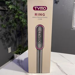 TYMO Ring Hair Straightening Comb - Black - 1 1/2"