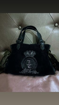 Vintage NYC Juicy Couture Black Velour Handbag