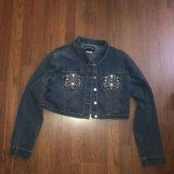 Crop jean jacket