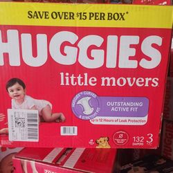 Huggies 3 $35 Each Box.
