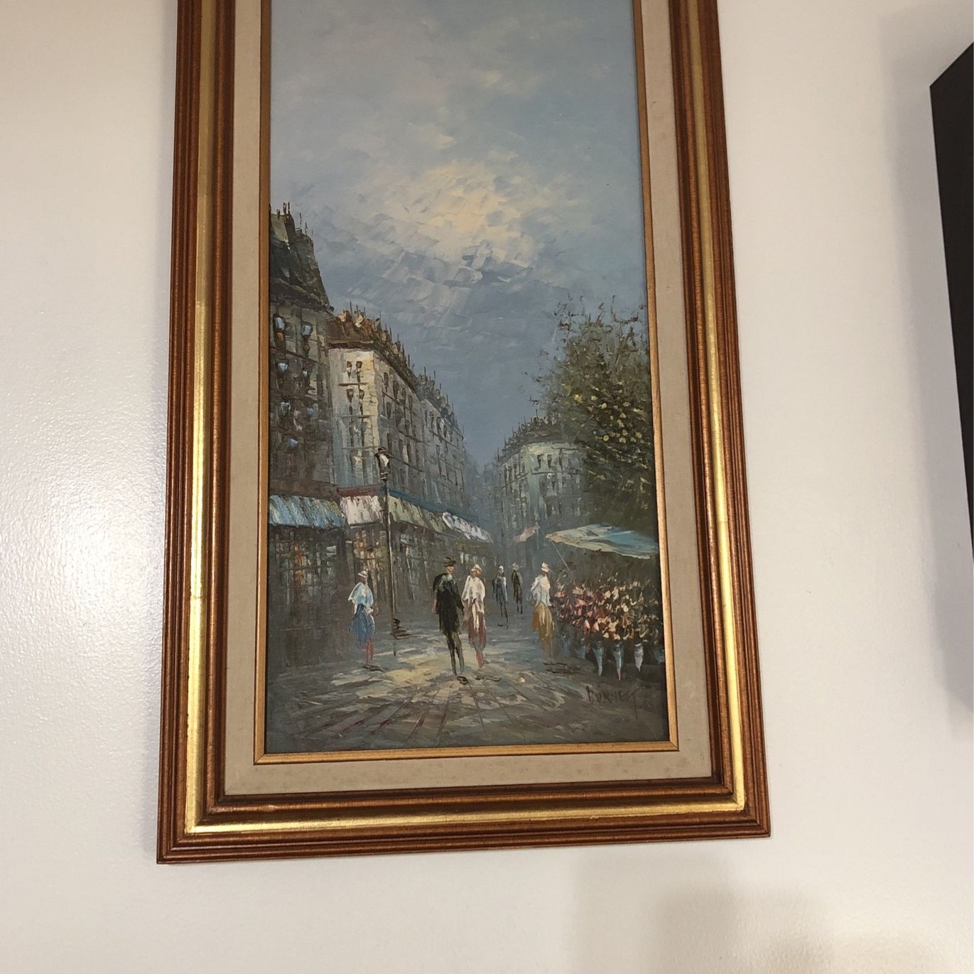 Wall Art 29x17 Oil Painting By Burnett.
