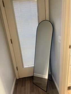 Modern Full-Length Arched Floor Mirror – 59” x 16”