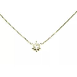 .50 Natural Diamond Solitaire Platinum Pendant Necklace Almost Colorless 