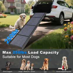 New Folding Dog Ramp for Car with Nonslip Surface