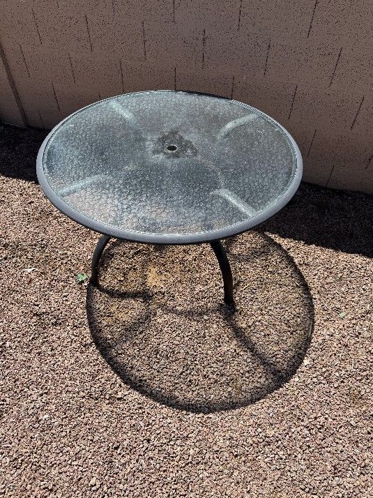 Glass Patio Table 