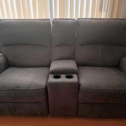 Grey Recliner Sofa