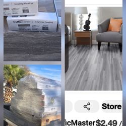 950sqft Gray Color  New Traffic Master  Floor Asking $875 For All 40 New Boxes Available 