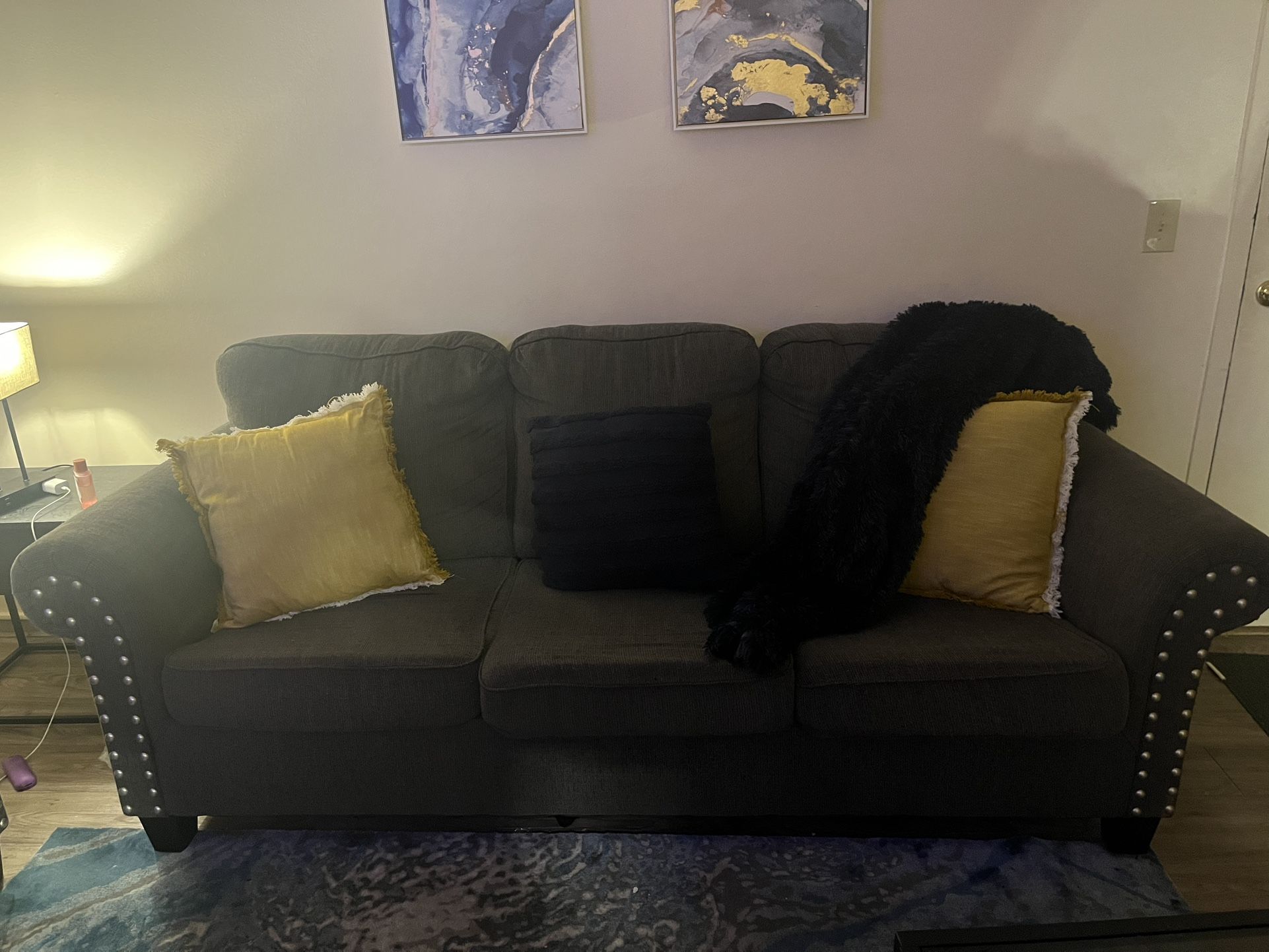 Grey Sofa And Loveseat