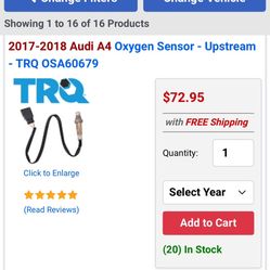 Oxygen Sensor Upstream (TRQ OSA60679)