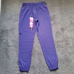 Purple Scrub Jogger Pants