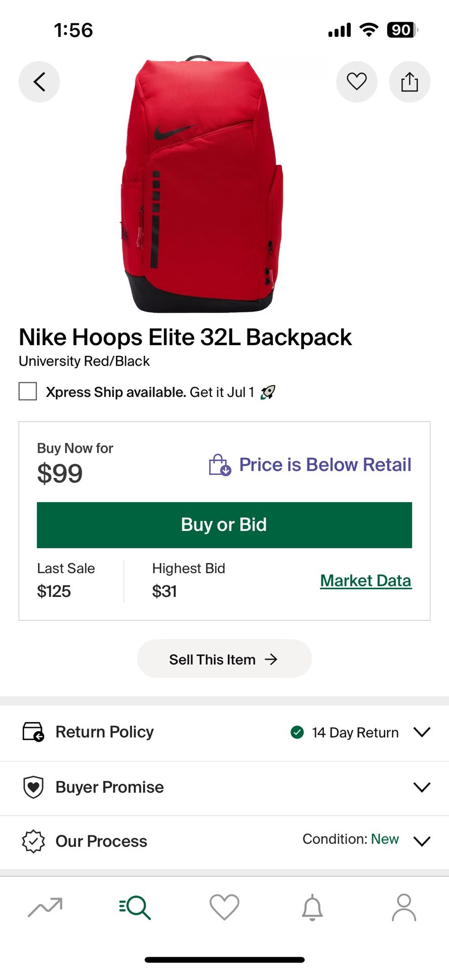 Nike Elite Backpack 