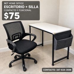 Home Office Desk and Chair Set