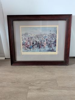 Antique Currier & Ives Framed Lithograph