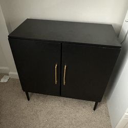 Zelle Or Cash Only: Free Standing Cabinet Black