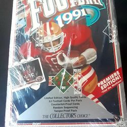 🏈🏈🏈1991 NFL Upper Deck Football WaxBox Brand New Unopened Factory Sealed‼