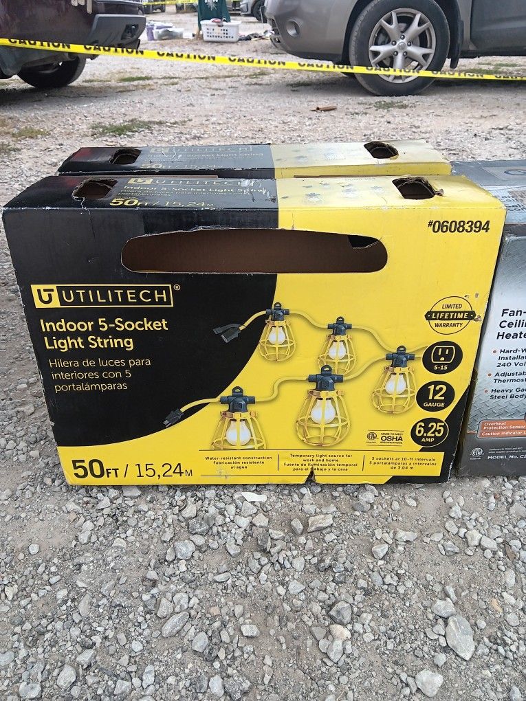5 Socket Light String 50 Foot