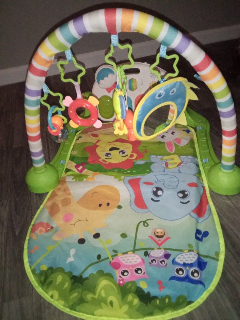 Baby Gym With Kick And Play Piano Activity Center 
