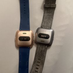 Two Fitbit Versa One Charger 
