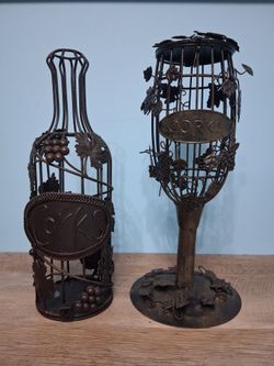 Home decor metal wine cork holders