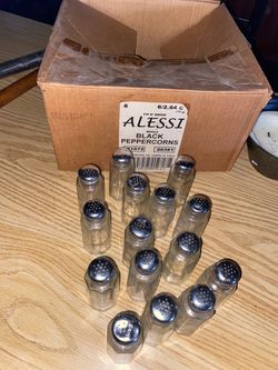 Alessi Glass Spice Shakers Set of 12