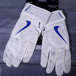 NEW Nike Trout Elite Duke Blue Devils Team Issued PE Batting Gloves Mens LARGE L