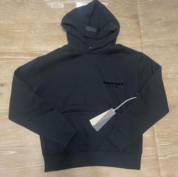 Essentails hoodie black size large