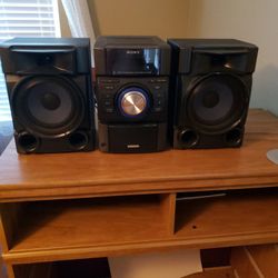 Vintage Book Shelf Stereo System By Sony 