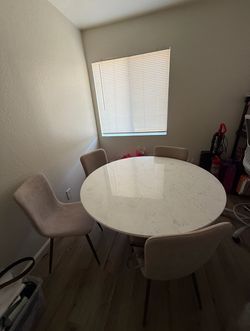 Marble white table