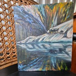 Nature Oil Painting On Wood