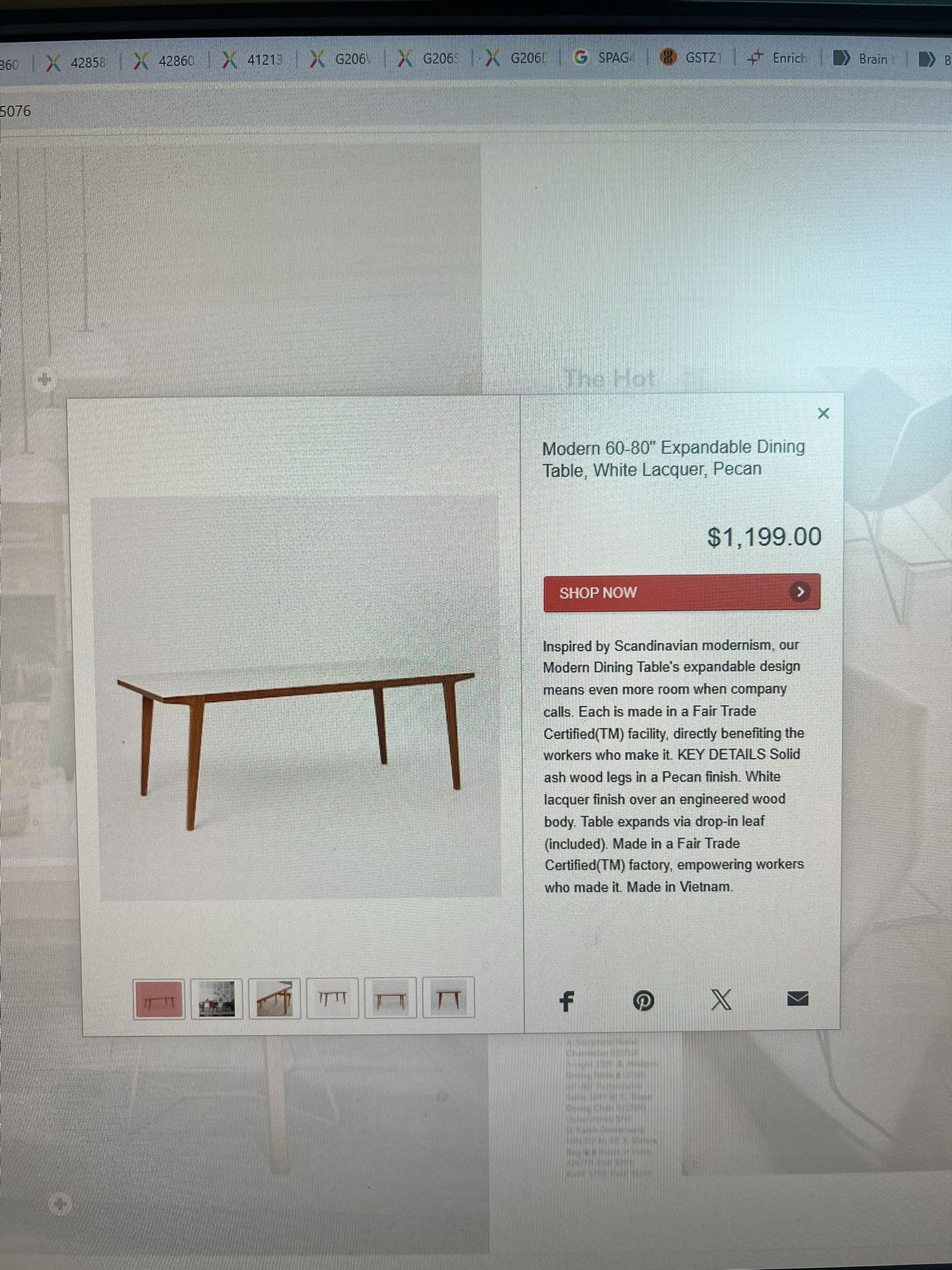 West Elm Dining Set (table And Chairs)