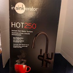 In sinkerator hot&cold system black