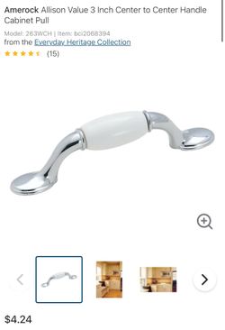 Bulk Lot of Ceramic and Chrome Cabinet Pull Handles