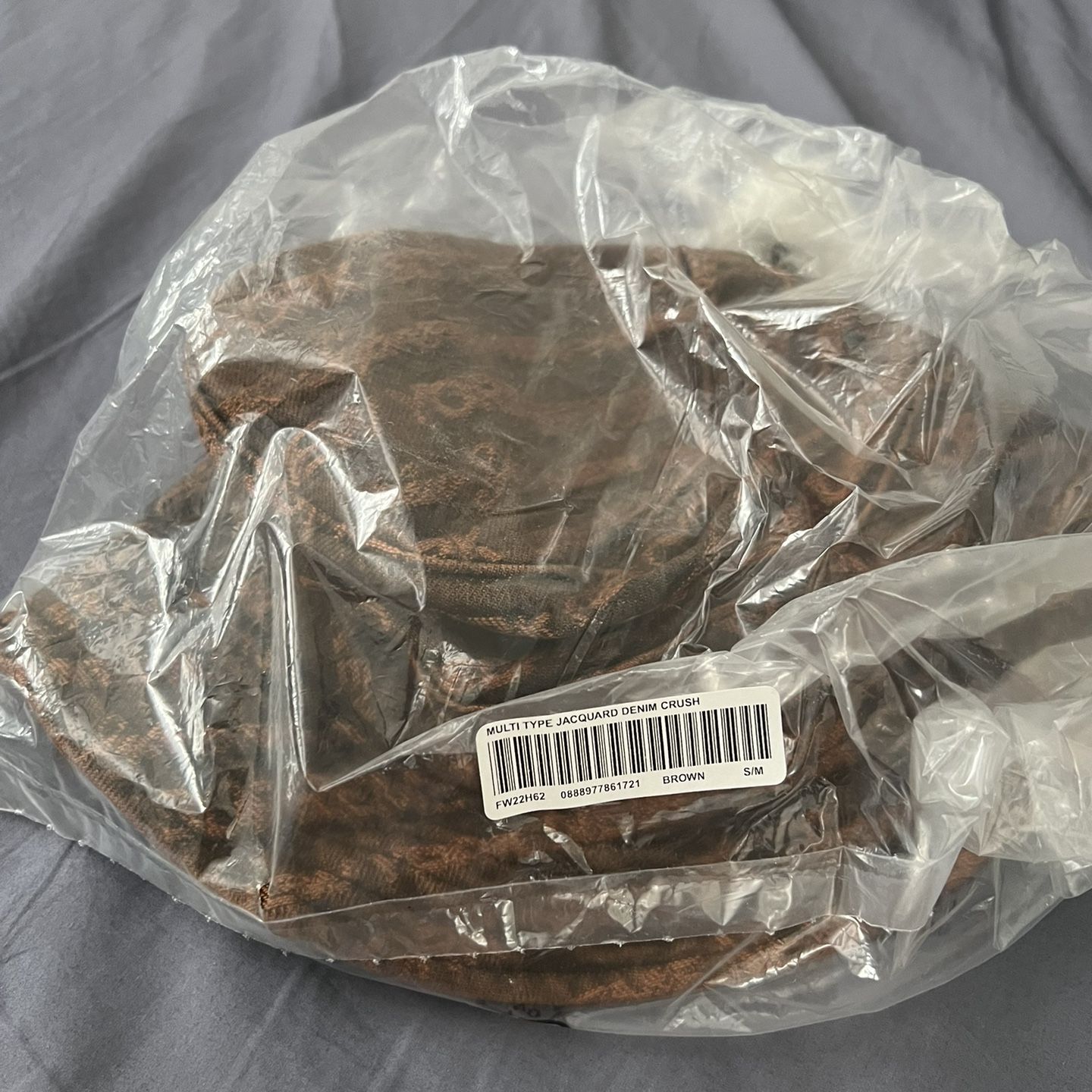 Supreme Multi Type Jacquard Denim Crusher S/M Size for Sale in 